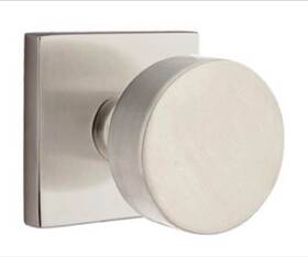 5210rouus15 Emtek Satin Nickel Privacy Knob Set With Square Rose