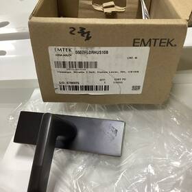 5210sturhus10b Emtek Square Rosette Privacy Set Stuttgart Lever Missing Pieces Handles Only