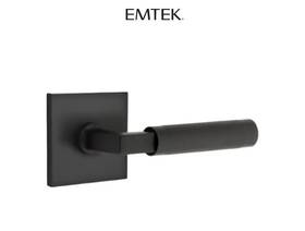5210us19 Emtek Privacy Door Set Rosette With Tribeca Lever Matte Black