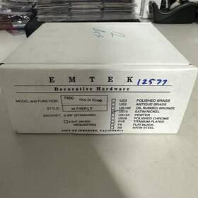5212-lau-us15 Emtek Door Knob Satin Nickel Rare New Older Stock