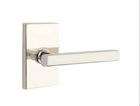 5212frlrhus14 Emtek Rh Privacy Set With Freestone Lever Polished Nickel 7 Fini
