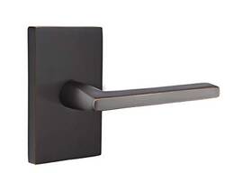 Emtek 5212hlolhus10b Privacy Set Modern Rectangular Rosette Helios Lever Oil Rubbed Bronze Lh