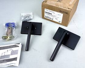 5212hlous19lh Emtek Helios Lh Privacy Door Lever Set With Modern Rose - Black