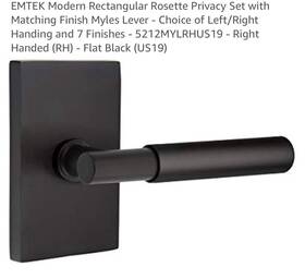 5212myllhus19 Emtek Myles Lever Handle