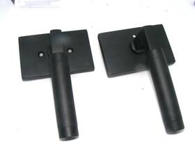 5212us19.lsus19.knus19.lh Emtek Knurled L-square Left Handed Lever Set With Modern Rectangular Rose