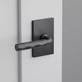 5212us19-raus19-trus19-rh Emtek Select Privacy Set R-bar Stem Tribeca Handle Modern Rectangular Rosette Rh