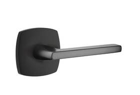 5306hlous19 Emtek Dummy Urban Modern Rosette Helios Lever In Flat Black