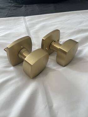 5326.frk.us4 Emtek Freestone Door Knob Urban Modern Rosette Passage Us4 - Good Condition