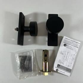 5507rouus19 Emtek Stretto Passage Door Knob Satin Black New Out Of Box