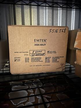 5516568 Emtek Gentry Door Knob/lever E4770 Flat Black Bronze Mpn
