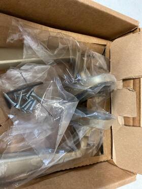 705crtwb Emtek Cimarron Dummy Door Lever Sandcast Bronze - Tumbled White