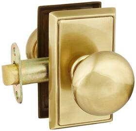 Emtek 782247241681 Providence Door Set With Round Brass Knobs Passage In Antique Brass. Doorsets