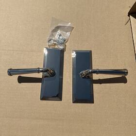 8035meus14 Emtek Dummy Set Polished Nickel Wilshire Merrimack