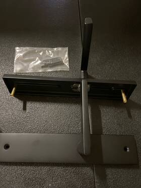 8042us26 Emtek Rh Helios Lever Dummy Entry Set Brass Modern - Polished Chrome