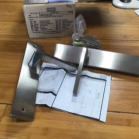 8045 Emtek Helios Brushed Stainless Non-keyed Passage Right Hand