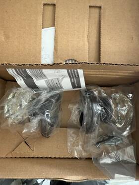 8050otus10b Emtek Old Town Dummy Door Knob Set Brass Crystal Oil Rubbed Bronze