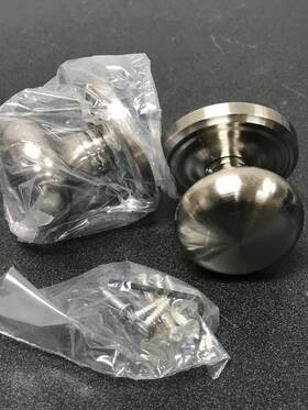 8050pus15 Emtek Dummy Door Knob Set Brass Classic - Satin Nickel