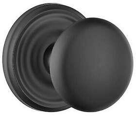 8050pus19 Emtek 8050p Providence Non-turning Two-sided Dummy Door Knob Set - Black