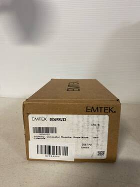 8056rkus3 Emtek Bright Brass Dummy