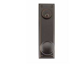 8080nwus10b Emtek Quincy 3-5/8 Inch Passage Single Keyed Oil Rubbed Bronze New