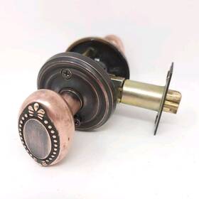 8100.be.us10a Emtek 8100 Beaded Egg Door Knob Passage Us 10a Oil Rubbed Bronze Finish