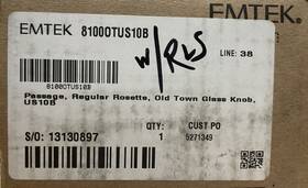 8100otus10b Emtek Old Town Passage Door Knob Set With Regular Rosette Parts Only