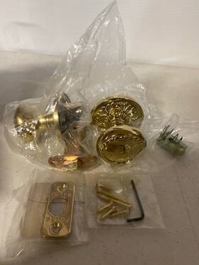 8106rkus3 Emtek Bright Brass Passage