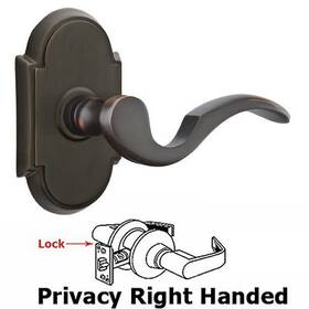 8108-crh-us10b Emtek Coventry Lever Set With #8 Rosette 8108chrus10b Right Hand Oil Rubbed Bron