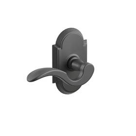 8108crhus19 Emtek Passage #8 Rosette Cortina Lever Flat Black Right Hand