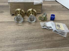 810asus7 Emtek Astoria Passage Door Knob With Regular Rose