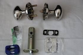 810eus14 Emtek Egg Brass Modern Passage Knobset Model Polished Nickel Finish