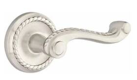 810rlus15 Emtek Rope Lever Designer Brass Passage Leverset Satin Nickel - Read