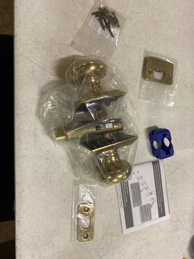 8131pus7 Emtek Providence Door Knob Set Quincy Rose Brass French Antique