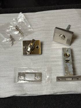 818tpus15 Emtek Modern Thumbturn Privacy Lockset - Nickel