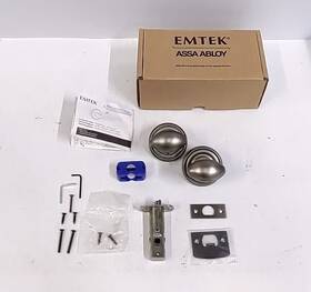 8200eus15a Emtek Egg Knob Privacy With Regular Rose Antique Nickel