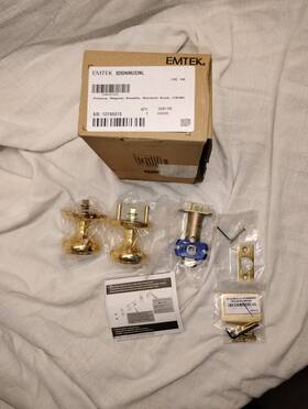 8200nwus3nl Emtek Privacy Norwich Knob Polished Brass