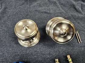8200wus15 Emtek Waverly Privacy Knobset Used Satin Nickel