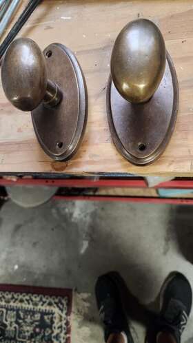 8208eus10b Emtek Style 8 Rosette Egg Knob Oil Rubbed Bronze Michael Bobroff Los Poblanos 5