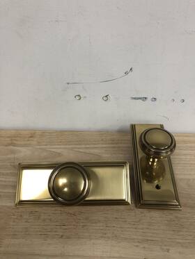 820nwus7 Emtek Norwich Classic Brass Privacy Door Knobset - French Antique