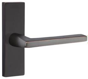 8211-hlo-us19-rh Emtek Modern 7 In Sideplate Privacy Set Helios Lever Black Rh