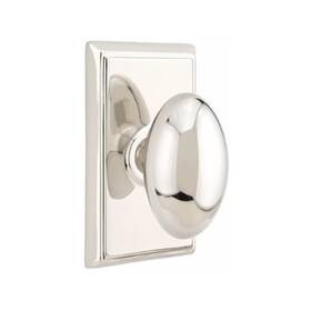 8221eus14 Emtek Privacy Rectangular Rosette Egg Knob Us14