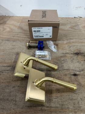 8221melhus4 Emtek Merrimack Privacy Lever Lh Satin Brass Read