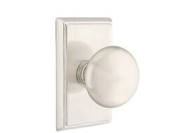 8221pus15 Emtek Satin Nickel Privacy Knob Set