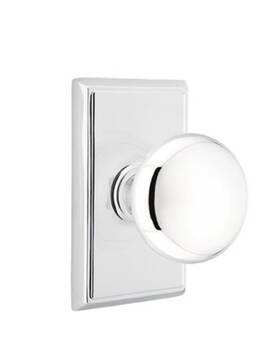 8221pus26 Emtek Providence Privacy Door Knob Rectangular Rosette Chrome Good