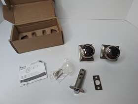 8261nwus14 Emtek Norwich Knob Privacy With Wilshire Rose Bright Nickel Finish