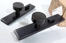 8442us10b Emtek Stretto Modern Round Single Cylinder Keyed Entry In Oil Rubbed Bronze