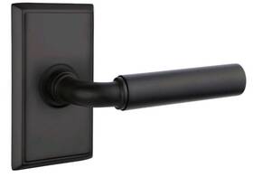 8521mngus19 Emtek Dummy Lever Set Manning Rectangular Rose Us19 Black
