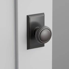 8521nwus10b Emtek Dummy Rectangular Rosette Norwich Knob Oil Rubbed Bronze