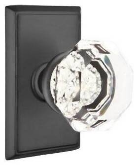 8521otus19 Emtek 8521ot Old Town Non-turning Two-sided Dummy Door Knob Set - Black