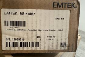 8561nwus7 Emtek 8561nw Norwich Non-turning Two-sided Dummy Door Knob Set French Ant. Used